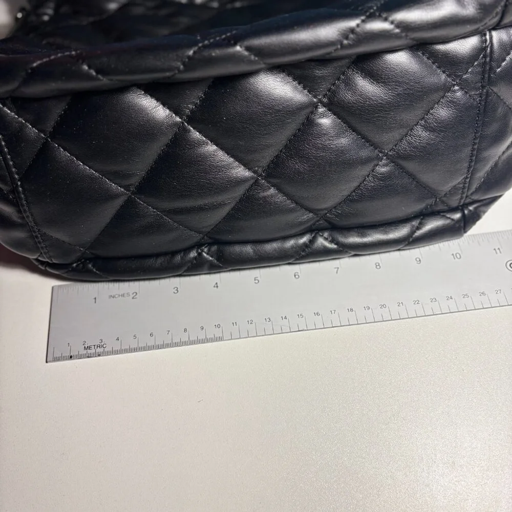 Steve Madden puffy black quilted hobo bag purse, NWOT